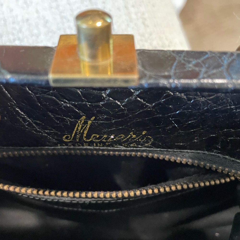 Vintage black mini Handbag with mirror - Picture 6 of 6